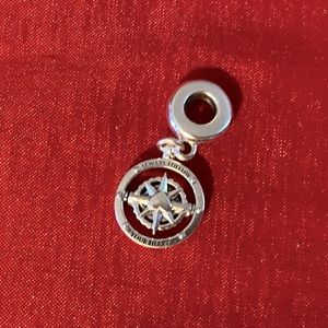 Always Follow Your Heart Compass Pandora Charm